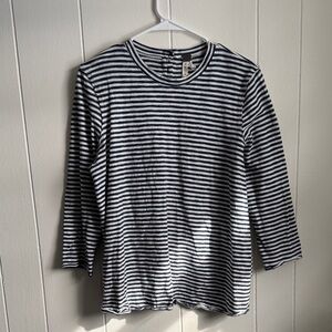 We The Free Navy and White Striped Top